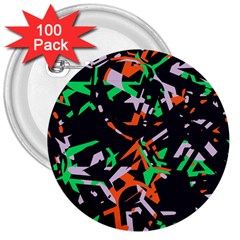 Broken Pieces 3  Button (100 Pack)