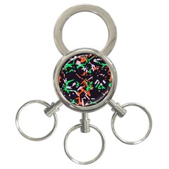 Broken Pieces 3-ring Key Chain by LalyLauraFLM