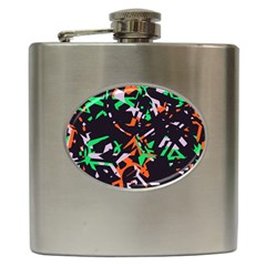 Broken Pieces Hip Flask (6 Oz) by LalyLauraFLM