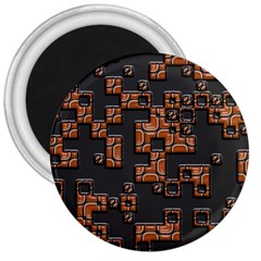 Brown Pieces 3  Magnet