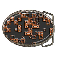 Brown Pieces Belt Buckle by LalyLauraFLM