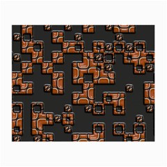 Brown Pieces Small Glasses Cloth