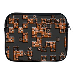 Brown Pieces Apple Ipad 2/3/4 Zipper Case by LalyLauraFLM