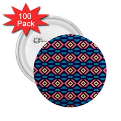 Rhombus  Pattern 2 25  Button (100 Pack)