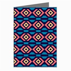 Rhombus  Pattern Greeting Card by LalyLauraFLM