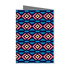 Rhombus  Pattern Mini Greeting Cards (pkg Of 8) by LalyLauraFLM