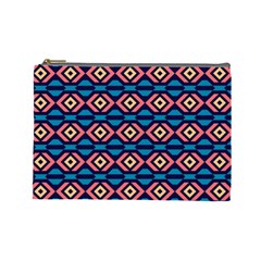 Rhombus  Pattern Cosmetic Bag (large) by LalyLauraFLM