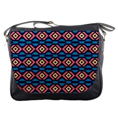 Rhombus  Pattern Messenger Bag by LalyLauraFLM