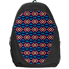 Rhombus  Pattern Backpack Bag by LalyLauraFLM