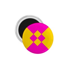 Yellow Pink Shapes 1 75  Magnet by LalyLauraFLM