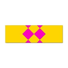 Yellow Pink Shapes Sticker Bumper (100 Pack)