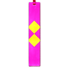 Yellow Pink Shapes Large Book Mark