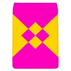 Yellow Pink Shapes Removable Flap Cover (l) by LalyLauraFLM