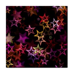 Sparkly Stars Pattern Tile Coasters by LovelyDesigns4U