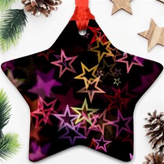 Sparkly Stars Pattern Ornament (star) 