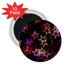 Sparkly Stars Pattern 2 25  Magnets (10 Pack) 