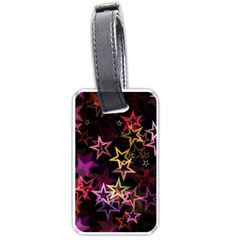 Sparkly Stars Pattern Luggage Tags (one Side)  by LovelyDesigns4U