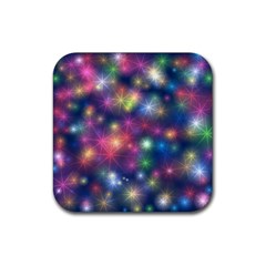 Sparkling Lights Pattern Rubber Coaster (square) 