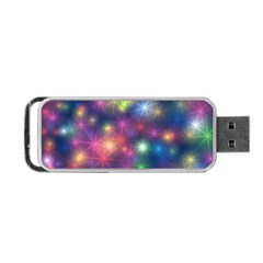 Sparkling Lights Pattern Portable Usb Flash (one Side) by LovelyDesigns4U