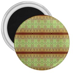 Aztec Pattern 3  Magnet by LalyLauraFLM