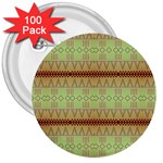 Aztec pattern 3  Button (100 pack) Front