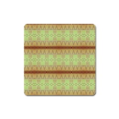 Aztec Pattern Magnet (square) by LalyLauraFLM