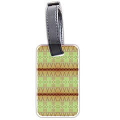 Aztec Pattern Luggage Tag (two Sides) by LalyLauraFLM