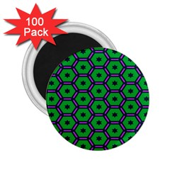 Stars In Hexagons Pattern 2 25  Magnet (100 Pack) 