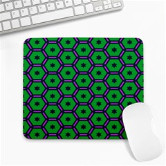 Stars In Hexagons Pattern Large Mousepad by LalyLauraFLM