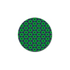 Stars In Hexagons Pattern Golf Ball Marker by LalyLauraFLM