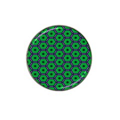 Stars In Hexagons Pattern Hat Clip Ball Marker (10 Pack)