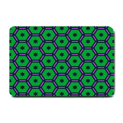 Stars In Hexagons Pattern Small Doormat by LalyLauraFLM