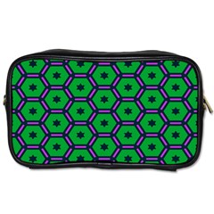 Stars In Hexagons Pattern Toiletries Bag (one Side) by LalyLauraFLM