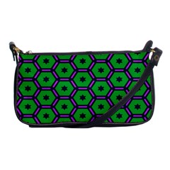 Stars In Hexagons Pattern Shoulder Clutch Bag by LalyLauraFLM