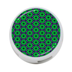 Stars In Hexagons Pattern 4-port Usb Hub (two Sides) by LalyLauraFLM