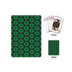 Stars In Hexagons Pattern Playing Cards (mini)