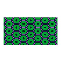 Stars In Hexagons Pattern Satin Wrap