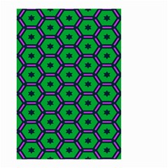 Stars In Hexagons Pattern Small Garden Flag by LalyLauraFLM