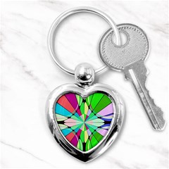 Distorted Flower Key Chain (heart)