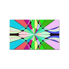 Distorted Flower Sticker (rectangular)