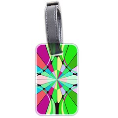 Distorted Flower Luggage Tag (two Sides)