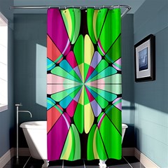 Distorted Flower	shower Curtain 36  X 72 