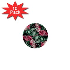 Luxury Grunge Digital Pattern 1  Mini Buttons (10 Pack) 