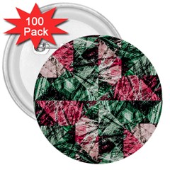 Luxury Grunge Digital Pattern 3  Buttons (100 Pack) 