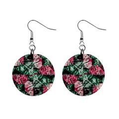 Luxury Grunge Digital Pattern Mini Button Earrings