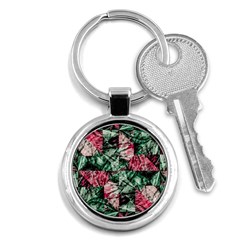 Luxury Grunge Digital Pattern Key Chains (round)  by dflcprints