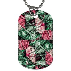 Luxury Grunge Digital Pattern Dog Tag (two Sides)