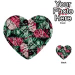 Luxury Grunge Digital Pattern Multi-purpose Cards (Heart)  Front 1