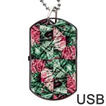 Luxury Grunge Digital Pattern Dog Tag USB Flash (Two Sides)  Front