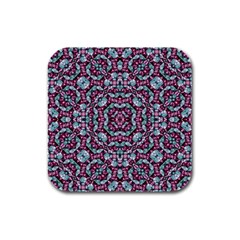 Luxury Grunge Digital Pattern Rubber Square Coaster (4 Pack) 